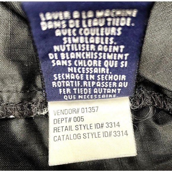 Eddie Bauer EBTEK Ripstop Windbreaker Jacket Mens Size M Black Full Zip Hooded - Picture 7 of 14